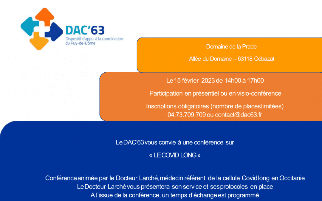 Le DAC’63 organise une après-midi Covid long le 15/02/2023